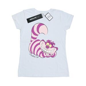 Alice In Wonderland Womens/Ladies Cheshire Cat Fitted T-Shirt / White